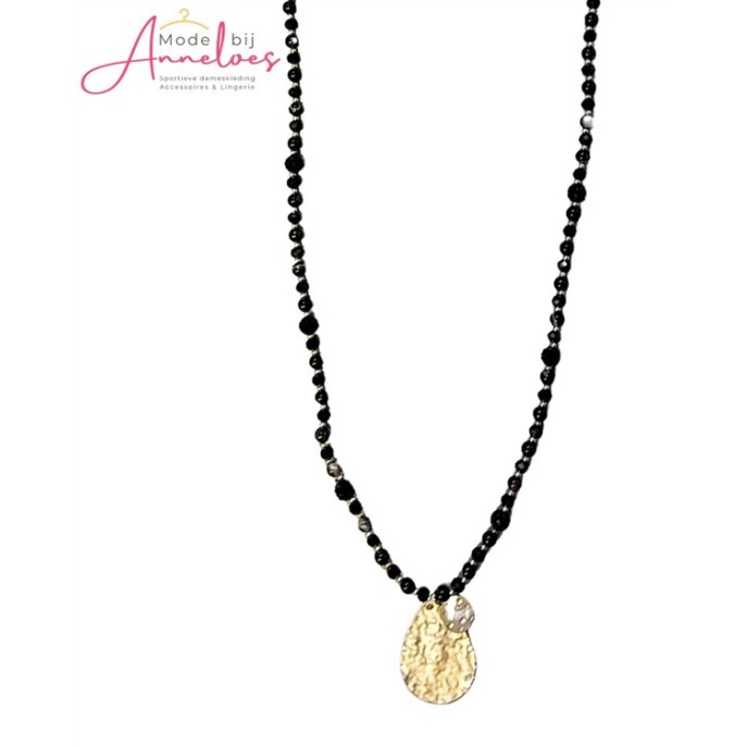 Sweet7 Ketting lang hanger 101208602 Zwart Sweet7 Ketting lang hanger 101208602 Zwart